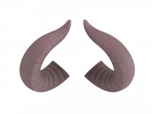 demon horn 3D Model