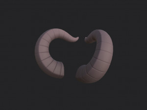 demon horn Modelo 3D