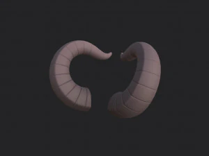 demon horn 3D Model