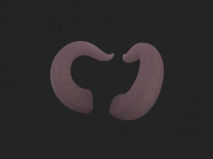 demon horn 3D Model