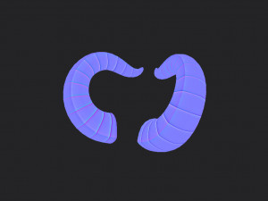 demon horn Modelo 3D