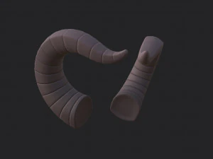 demon horn 3D Model
