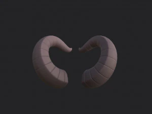 demon horn 3D Model
