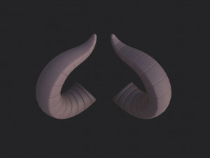 demon horn Modelo 3D