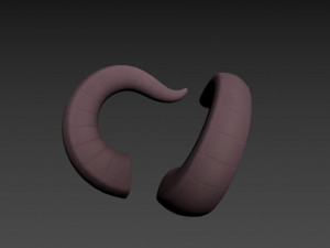 demon horn Modelo 3D
