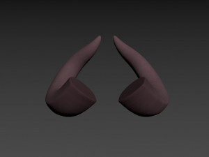 demon horn Modelo 3D