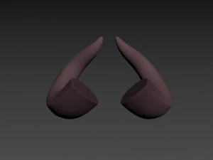 demon horn 3D Model