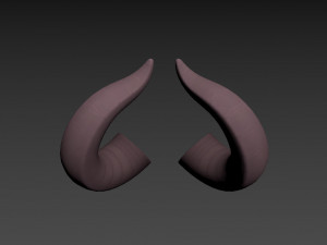 demon horn Modelo 3D