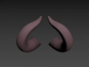 demon horn 3D Model