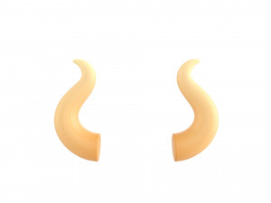 bull horn Modèle 3D