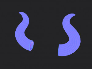 bull horn Modèle 3D