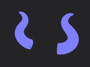 bull horn 3D Model