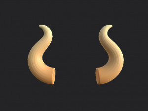 bull horn Modèle 3D
