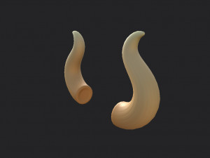 bull horn Modèle 3D