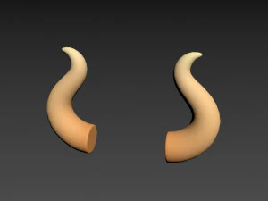 bull horn 3D Model