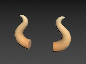bull horn Modèle 3D