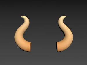 bull horn 3D Model