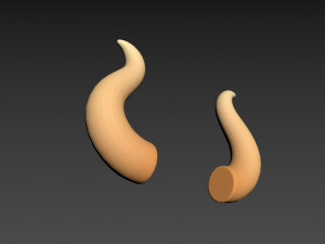 bull horn Modèle 3D