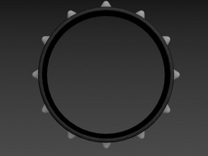 spike collar 3D Model