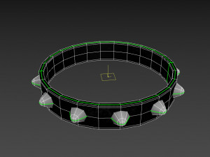 spike collar 3D Model