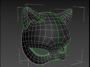 cat mask Modelo 3D