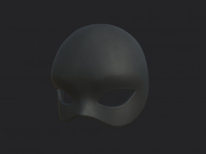 female mask Modello 3D
