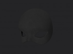 female mask Modello 3D
