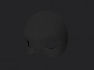 female mask 3D Model