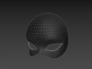female mask Modello 3D