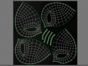 female mask Modello 3D