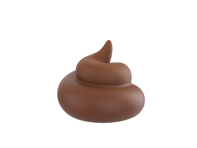 cartoon poo 3Dモデル .c4d .max .obj .3ds .fbx .stl .blend 