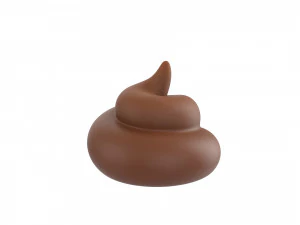 만화 똥 3D 모델