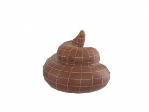 cartoon poo 3Dモデル