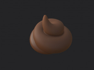 cartoon poo 3Dモデル