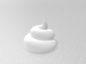 cartoon poo 3Dモデル