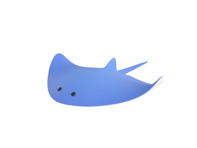 manta ray Modelo 3D .c4d .max .obj .3ds .fbx .stl .blend 