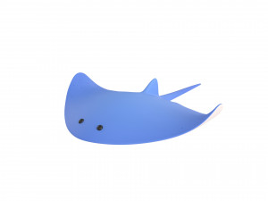 manta ray 3D मॉडल