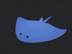 manta ray Modelo 3D