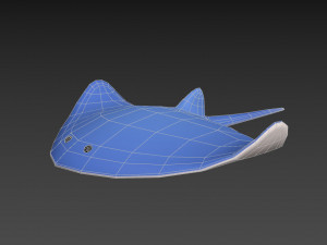 manta ray Modelo 3D