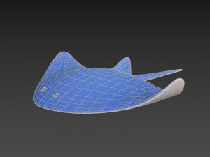 manta ray Modelo 3D