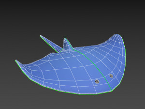 manta ray Modelo 3D