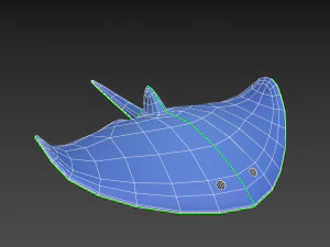 manta ray 3D Model