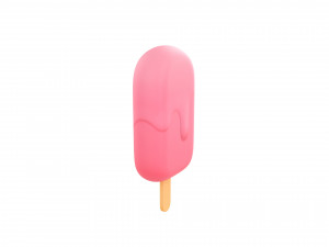 ice cream on a stick 3D 模型