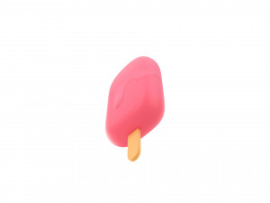 ice cream on a stick 3D 模型
