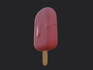 ice cream on a stick 3D 模型