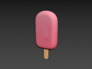 ice cream on a stick 3D 模型