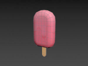 ice cream on a stick 3D 模型