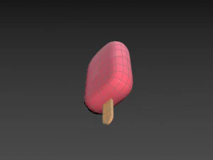 ice cream on a stick 3D Model