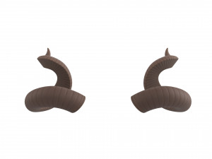 kudu horn 3D मॉडल