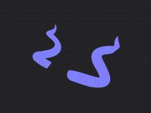 kudu horn 3D मॉडल